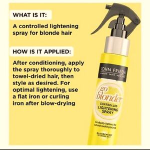 🔥NEW John Frieda Sheer Blonde Go Blonder Controlled Lightening spray